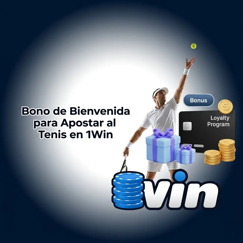 Bono de bienvenida 1Win para apuestas de tenis en Colombia, disponible con el primer depósito
