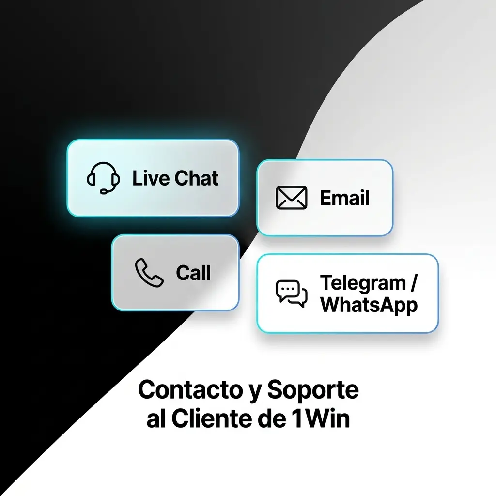 Soporte al cliente 1Win Colombia: chat en vivo, correo, Telegram y FAQ disponibles 24/7