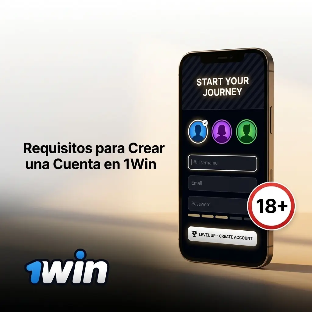 Requisitos para crear una cuenta en 1Win: edad mínima, una cuenta por persona y datos verídicos en Colombia.